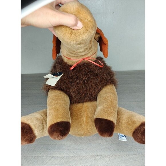Vintage Murphy Moose Plush Toy Red Plaid Hat 15" Carousel By Guy - Picture 9 of 12
